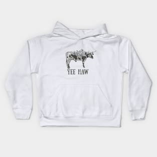 Save a Horse Ride a Steer Kids Hoodie